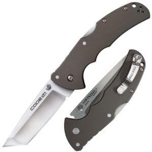 Cold Steel Code-4 Tanto Lockback Knife – 3-1/2″ Blade Satin