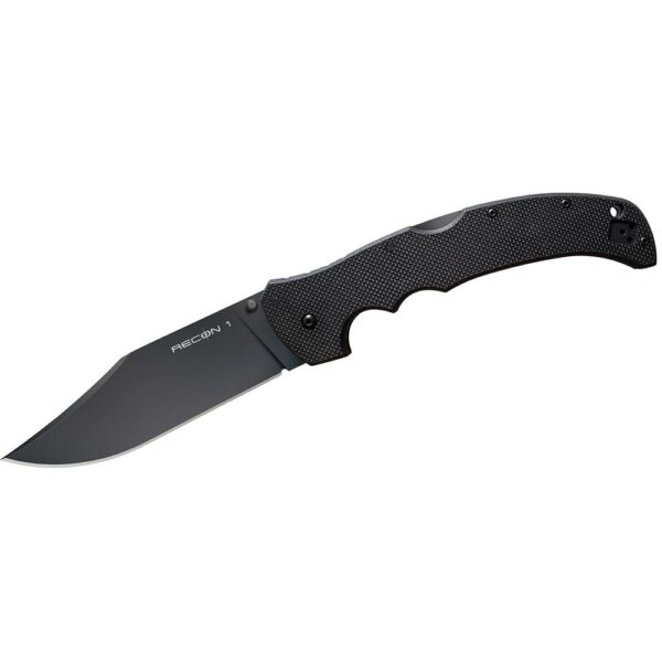 https3A2F2Fmedia.chattanoogashooting.com2Fimages2Fproduct2FCOCS27TXLC2FCOCS27TXLC-1 Cold Steel Recon XL Folding Knife 5-1/4″ Clip Point Blade Black