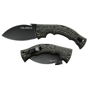 Cold Steel Colossus Folding Knife 4″ Leaf Blade Black