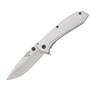 Bear & Son Framelock Assisted Opener Folding Knife 2-7/8″ Drop Point Blade Stainless Steel