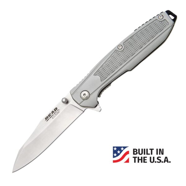 https3A2F2Fmedia.chattanoogashooting.com2Fimages2Fproduct2FCW611252FCW61125-1 Bear & Son Frame Lock Folding Knife 3-1/4″ Reverse Tanto Blade Grey