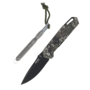 Bear & Son Edge Folding Knife 3″ Drop Point Blade Truetimber Strata