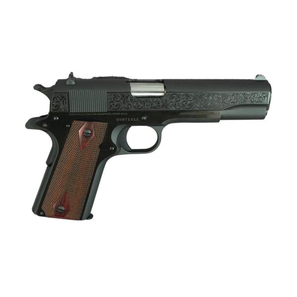 Colt 1911 Gov’t Model Handgun .45 ACP 7rd Magazine 5″ Barrel Black with Filigree Frame and Barrel