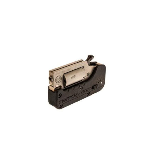 https3A2F2Fmedia.chattanoogashooting.com2Fimages2Fproduct2FDFSwitchgunLR2FDFSwitchgunLR Standard Manufacturing Switch-Gun Single Action Folding Revolver .22 LR 5rd Capacity 0.75″ Barrel
