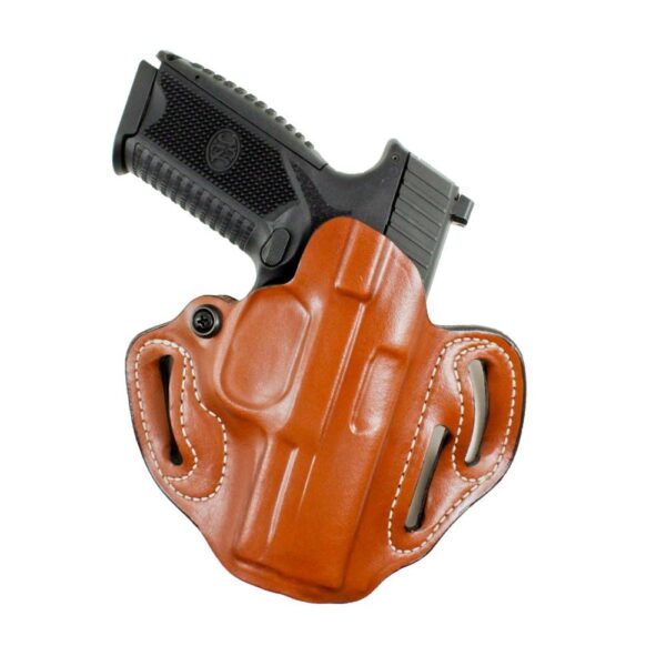 https3A2F2Fmedia.chattanoogashooting.com2Fimages2Fproduct2FDI002TA20Z02FDI002TA-1 DeSantis #002 Speed Scabbard OWB Holster for Colt 1911 4-4.25″ Tan RH