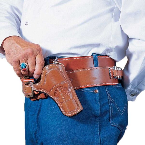 https3A2F2Fmedia.chattanoogashooting.com2Fimages2Fproduct2FDI083TC53Z02FDI083-1 DeSantis Doc Holliday Cross Draw Holster for Colt SAA 3.5″ Tan RH