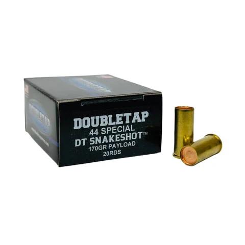 https3A2F2Fmedia.chattanoogashooting.com2Fimages2Fproduct2FDT44SSS22FDT44SSS26 Double Tap DT Snakeshot Handgun Ammunition 44 Spl 70gr #9 1000 fps 20rds