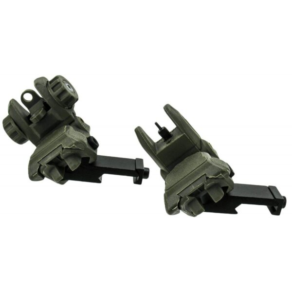 https3A2F2Fmedia.chattanoogashooting.com2Fimages2Fproduct2FEFIS008OD452FEFIS008OD45 TacFire AR-15 45 Degree/Low Profile Pop Up Sights OD Geen Polymer