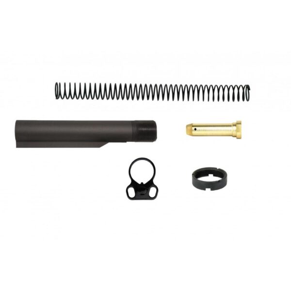 https3A2F2Fmedia.chattanoogashooting.com2Fimages2Fproduct2FEFMAR047B2FEFMAR047B-1 TacFire AR-15 6-Position Mil-Spec Buffer Tube Kit with Dual Loop End Plate