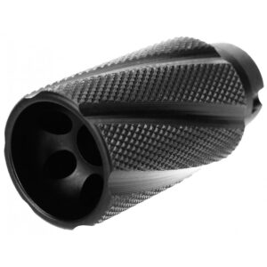 TacFire Knurled Linear Compensator Flash & Concussion Forwarder 7.62×39 14×1 LH Black