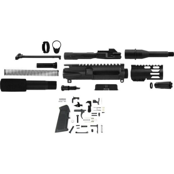 TacFire Unassembled 9mm Luger 7″ Barrel Pistol Build Kit with Lower Parts Kit