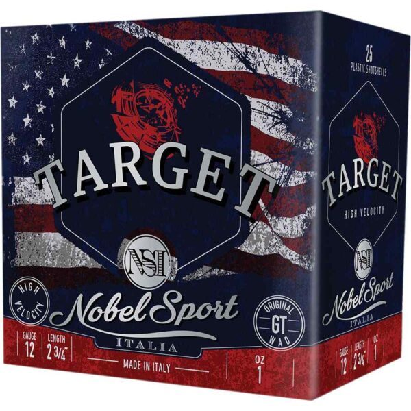 Nobel NSI Target Nobel Speed Shotshell 12ga 2-3/4″ 1oz 1300 fps #7.5 25/ct