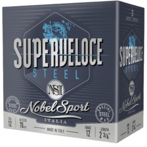 Nobel Target Steel Shotshells 12 ga 2-3/4″ 1oz 1378 fps #6 25/ct