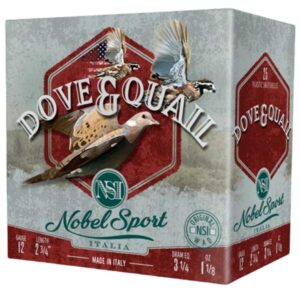 Nobel Sport Dove & Quail Shotshells 12 ga 2-3/4″ 1-1/8 oz 1255 fps #7.5 25/ct