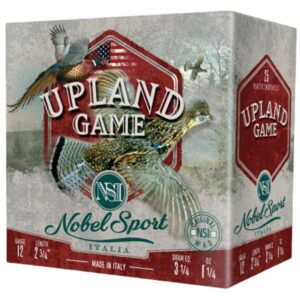 Nobel Sport Upland Game Shotshells 12 ga 2-3/4″ 1-1/4 oz 1220 fps #6 25/ct