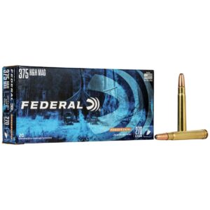 Federal Power-Shok Rifle Ammunition .375 H&H 270 gr SP 2690 fps – 20/box