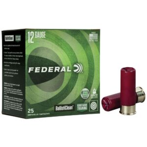 Federal BallistiClean Shotshells 12ga 2-3/4″ 9 plts #00 1600 fps 25/ct