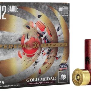 Federal Gold Medal Grand Paper Shotshells 12 ga 2-3/4″ 1oz 1290 fps #8 25/ct