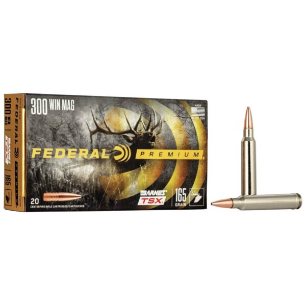 https3A2F2Fmedia.chattanoogashooting.com2Fimages2Fproduct2FFAP300WR2FFAP300WR_1 Federal Barnes TSX Rifle Ammunition .300 Win Mag 165gr 3050 fps 20/ct