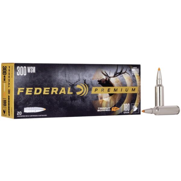 https3A2F2Fmedia.chattanoogashooting.com2Fimages2Fproduct2FFAP300WSMTT12FFAP300WSMTT1_1 Federal Premium Vital-Shok Rifle Ammunition .300 WSM 180 gr TBT 2960 fps – 20/ct