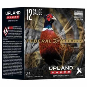 Federal Premium Upland Paper Shotshells 12ga 2-3/4″ 1-1/4oz 1330 fps #6 25/ct