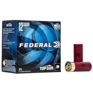 Federal Top Gun Shotshells 12 ga 2-3/4″ 1-1/8oz 1200 fps #8 250/ct Case (10 Boxes- 25/ct)