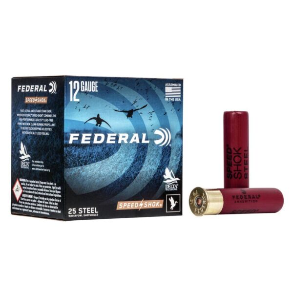 https3A2F2Fmedia.chattanoogashooting.com2Fimages2Fproduct2FFAWF133T2FFAWF133T FEDERAL SPEED-SHOK HIGH VELOCITY STEEL 12GA 3-1/2″ 1-3/8OZ T AMMO 25RD