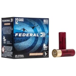 Federal Speed-Shok High Velocity Shotshells 12ga 3″ 1-1/8oz 1550 fps #1 Shot 25ct
