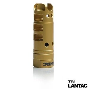 https3A2F2Fmedia.chattanoogashooting.com2Fimages2Fproduct2FFCDGN556BTIN2FFCDGN556BTIN-1 Lantac Dragon Muzzle Brake .223/556 Gold Titanium Nitride