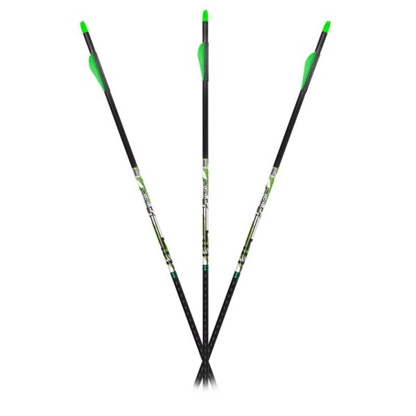 https3A2F2Fmedia.chattanoogashooting.com2Fimages2Fproduct2FGF511802FGF51180 Carbon Express D-Stroyer Piledriver Arrows 400 Spines 6 Pack Fletched