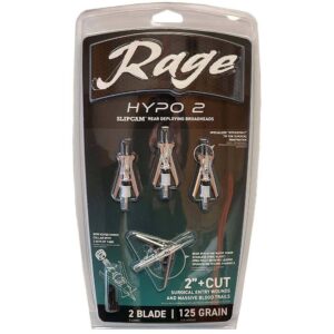 Rage Hypo 2 Broadheads 125 gr 2” 4/ct