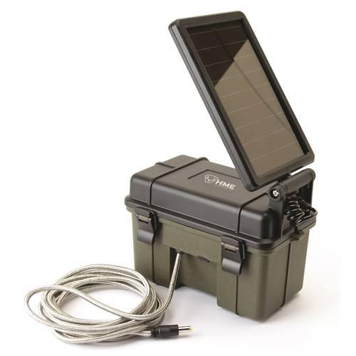https3A2F2Fmedia.chattanoogashooting.com2Fimages2Fproduct2FGMHME12VBBSLR2FGMHME12VBBSLR HME Trail Camera 12V Solar Auxiliary Power Pack