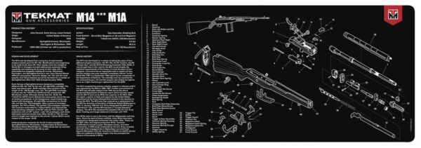 TekMat 12×36 Gun Cleaning Mat – M14 (M1A)