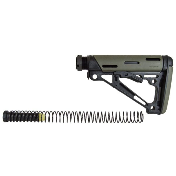 https3A2F2Fmedia.chattanoogashooting.com2Fimages2Fproduct2FHA152452FHA15245 Hogue AR-15/M-16 OM Collapsible Buttstock Assembly with Buffer Tube and Hardware-OD Green Rubber