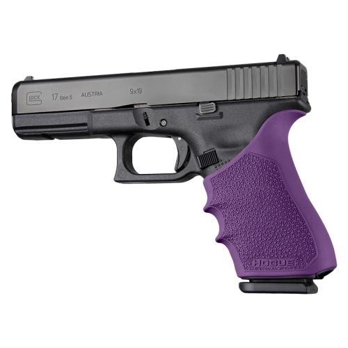 https3A2F2Fmedia.chattanoogashooting.com2Fimages2Fproduct2FHA170262FHA17026-1 Hogue HandAll Beavertail Grip Sleeve Glock 17 Gen 1/2/5 Purple