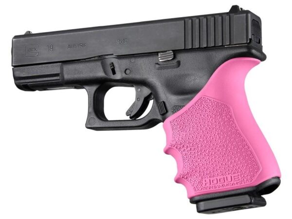 https3A2F2Fmedia.chattanoogashooting.com2Fimages2Fproduct2FHA170472FHA17047 Hogue HandAll Beavertail Grip Sleeve Glock 19 23 32 38 Gen 3-4 Pink
