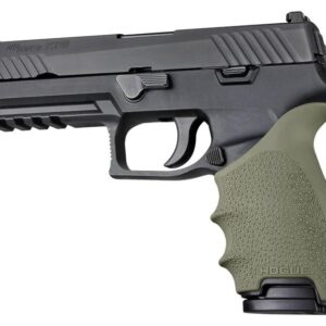 https3A2F2Fmedia.chattanoogashooting.com2Fimages2Fproduct2FHA176012FHA17601 Hogue HandAll Beavertail Grip Sleeve Sig Sauer P320 OD Green