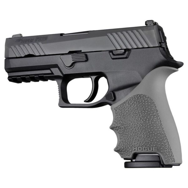 https3A2F2Fmedia.chattanoogashooting.com2Fimages2Fproduct2FHA176122FHA17612-1 Hogue HandAll Beavertail Handgun Grip Sleeve for Sig Sauer P320 Compact Slate Grey
