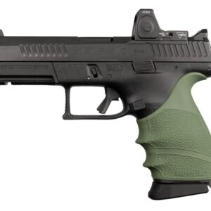 Hogue HandAll Beavertail Grip Sleeve CZ P-10 Compact 9mm – OD Green