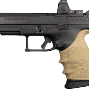 Hogue HandAll Beavertail Grip Sleeve CZ P-10 Compact 9mm – FDE