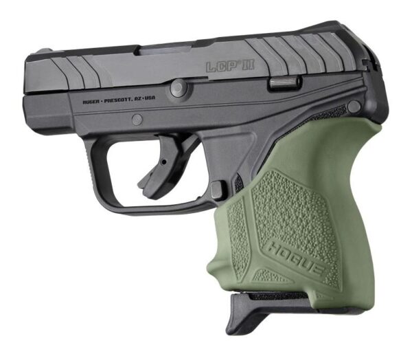 https3A2F2Fmedia.chattanoogashooting.com2Fimages2Fproduct2FHA181212FHA18121 Hogue HandAll Beavertail Grip Sleeve for Ruger LCP II-OD Green