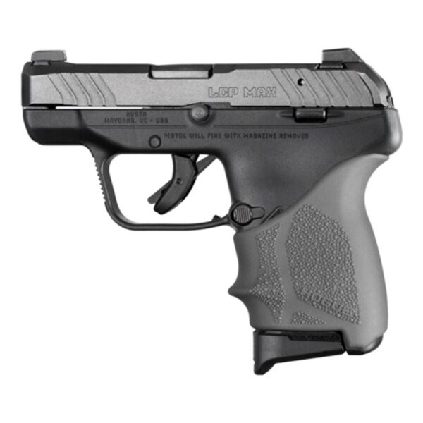 https3A2F2Fmedia.chattanoogashooting.com2Fimages2Fproduct2FHA181322FHA18132-1 Hogue HandAll Beavertail Grip Sleeve Ruger LCP Max Slate Grey