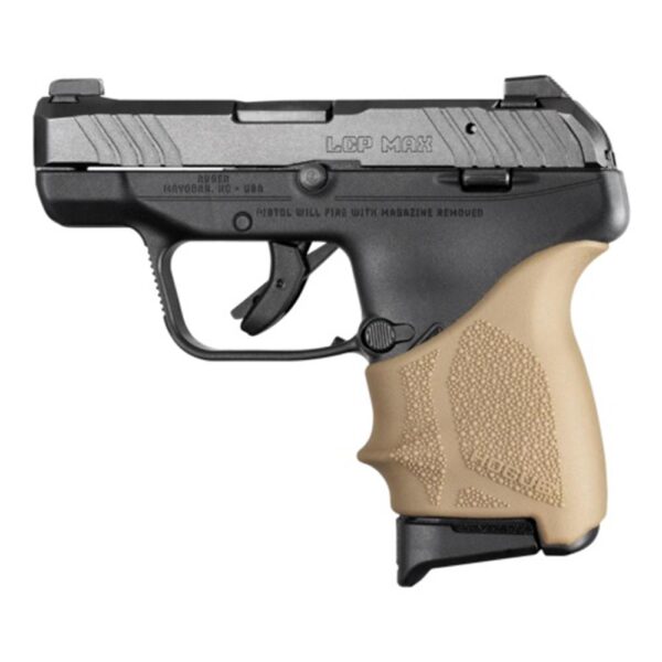 https3A2F2Fmedia.chattanoogashooting.com2Fimages2Fproduct2FHA181332FHA18133-1 Hogue HandAll Beavertail Grip Sleeve Ruger LCP Max FDE