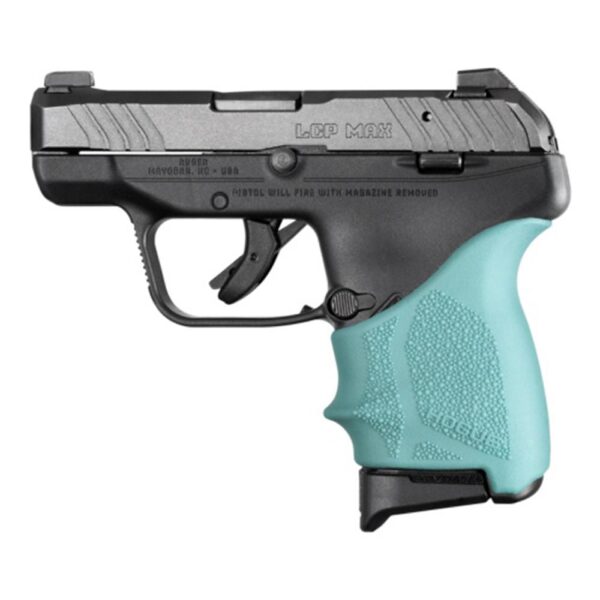https3A2F2Fmedia.chattanoogashooting.com2Fimages2Fproduct2FHA181342FHA18134-1 Hogue HandAll Beavertail Grip Sleeve Ruger LCP Max Aqua