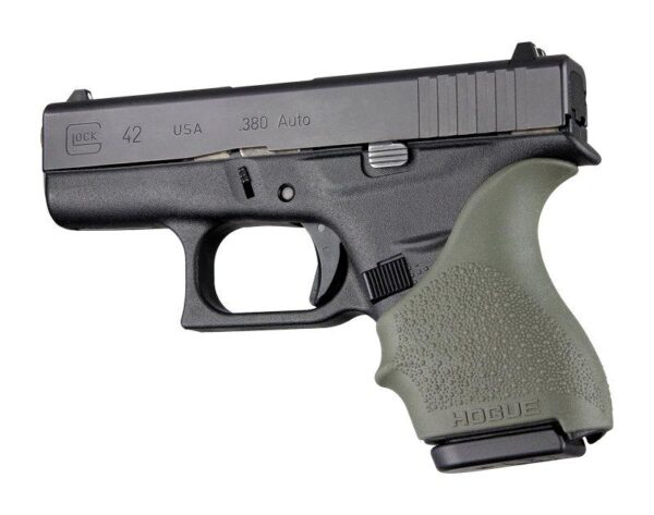 https3A2F2Fmedia.chattanoogashooting.com2Fimages2Fproduct2FHA182012FHA18201 HandAll Beaver Tail Grip Sleeve Glock 42 43 OD Green