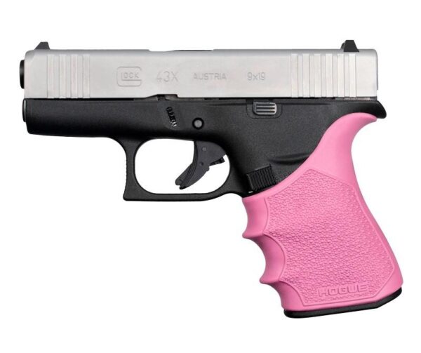 https3A2F2Fmedia.chattanoogashooting.com2Fimages2Fproduct2FHA182172FHA18217 Hogue HandAll Beavertail Grip Sleeve Glock 43X 48 – Pink