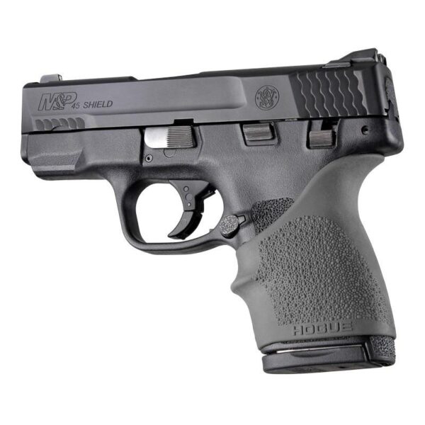https3A2F2Fmedia.chattanoogashooting.com2Fimages2Fproduct2FHA183022FHA18302-1 Hogue HandAll Beavertail Handgun Grip Sleeve for S&W M&P Shield 45/Kahr P9/40 CW9/40 Slate Grey