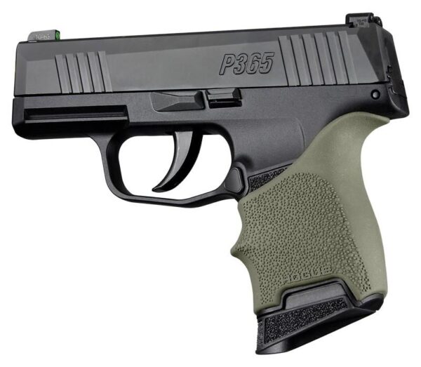 https3A2F2Fmedia.chattanoogashooting.com2Fimages2Fproduct2FHA187012FHA18701 Hogue HandAll Beavertail Grip Sleeve Sig Sauer P365 OD Green