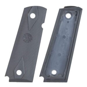 Hogue Colt Government Grips .45 1911 Rubber Grips Panels Checkered – Pewter