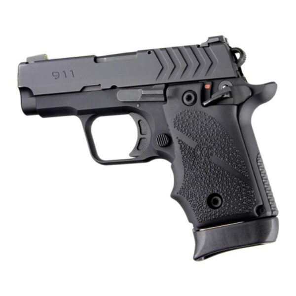 https3A2F2Fmedia.chattanoogashooting.com2Fimages2Fproduct2FHA480802FHA48080-1 Hogue Overmolded Rubber Grip for Springfield 911 .380 Ambi Safety Black